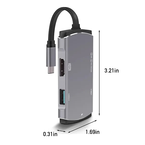Multi-function USB C Hub Multiple Adapter Docking Station - Multi-function USB C Hub Multiple Adapter Docking Station - Image 1 of 4