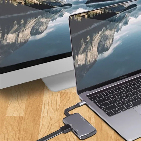 Multi-function USB C Hub Multiple Adapter Docking Station - Multi-function USB C Hub Multiple Adapter Docking Station - Image 4 of 4