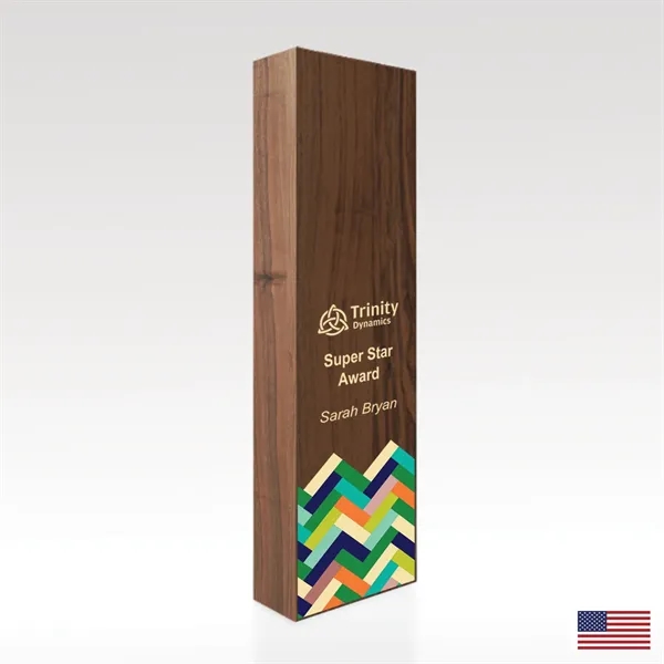 Customizable Walnut Award w/ Full-Color - Rectangular - Customizable Walnut Award w/ Full-Color - Rectangular - Image 6 of 6