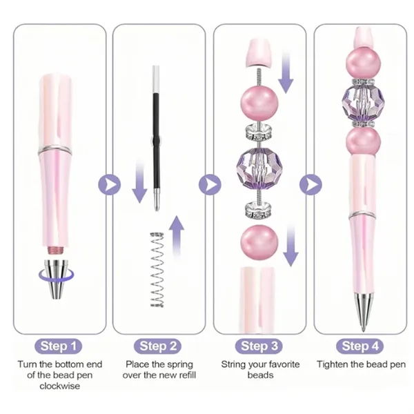 50Pcs Plastic Uv Beadable Pen - 50Pcs Plastic Uv Beadable Pen - Image 3 of 4