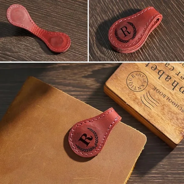 Magnetic Leather Bookmark - Magnetic Leather Bookmark - Image 3 of 4