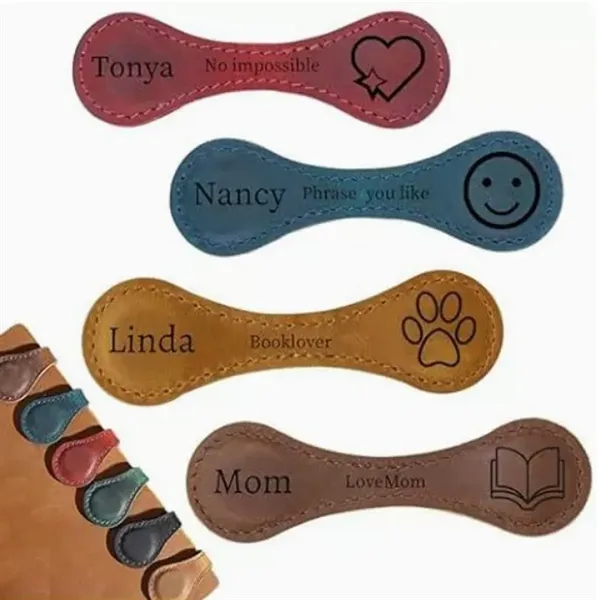 Magnetic Leather Bookmark - Magnetic Leather Bookmark - Image 4 of 4