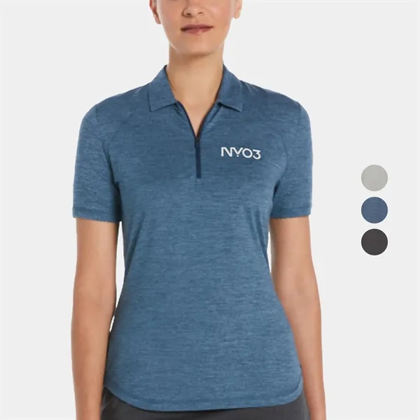 PERRY ELLIS® Moisture Wicking Double Knit Women's Polo Shirt - PERRY ELLIS® Moisture Wicking Double Knit Women's Polo Shirt - Image 0 of 4