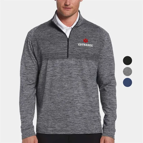 PERRY ELLIS® Water Repellent Men's Quarter Zipper Pullover