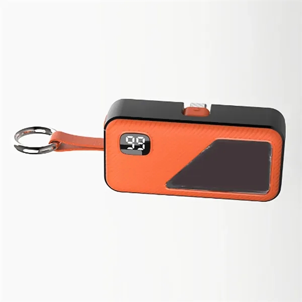 5000 mAh 10W Power Bank with LED Display & Keychain - 5000 mAh 10W Power Bank with LED Display & Keychain - Image 4 of 7