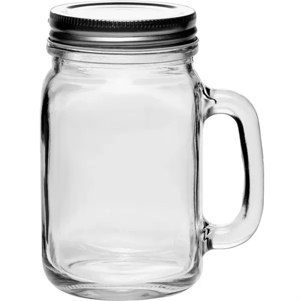 16 oz. Libbey® Handle Mason Jars with Lids - 16 oz. Libbey® Handle Mason Jars with Lids - Image 1 of 7