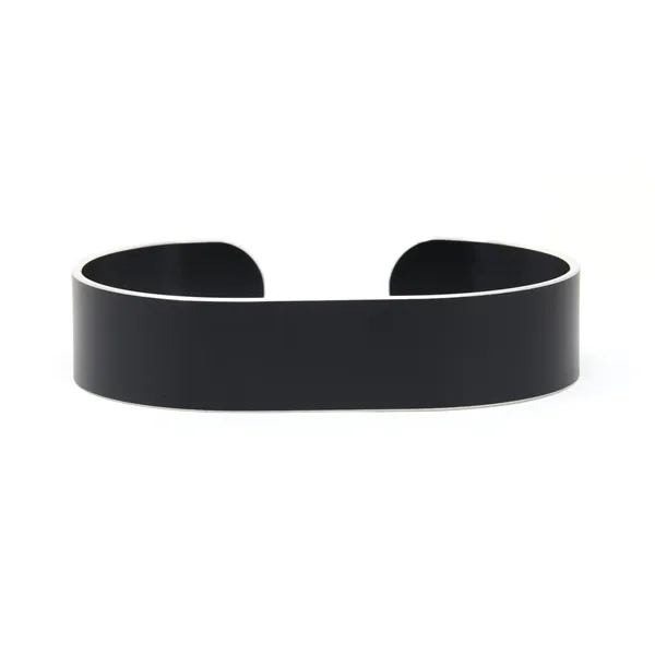 Colored Aluminum Laser Engraved Cuff Bracelet - Colored Aluminum Laser Engraved Cuff Bracelet - Image 2 of 7