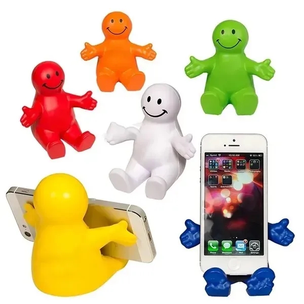 PU Squeezable Smile Phone Holder - PU Squeezable Smile Phone Holder - Image 1 of 7