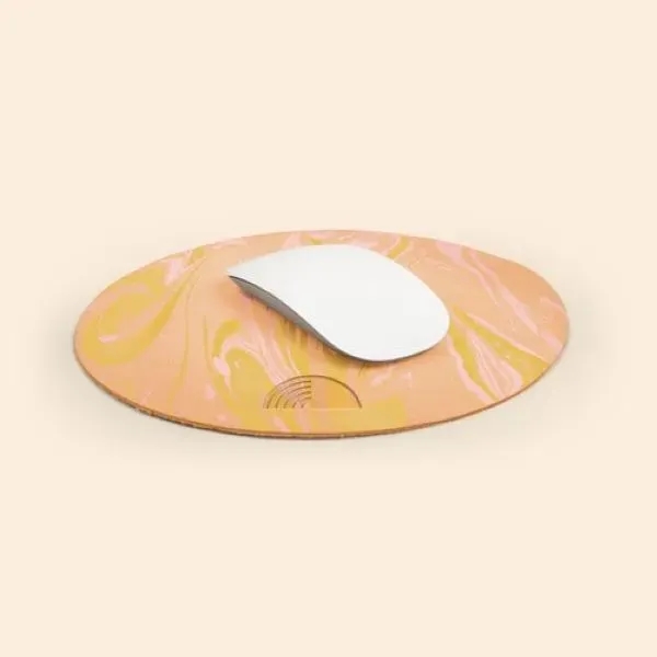 ROUND MARBLED LEATHER MOUSEPAD - ROUND MARBLED LEATHER MOUSEPAD - Image 2 of 4