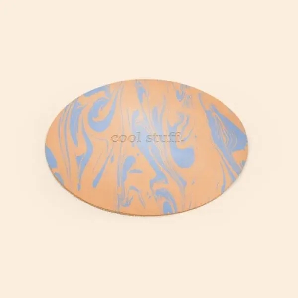 ROUND MARBLED LEATHER MOUSEPAD - ROUND MARBLED LEATHER MOUSEPAD - Image 3 of 4