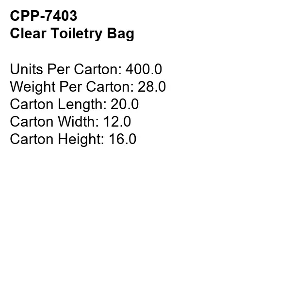 Clear Toiletry Bag - Clear Toiletry Bag - Image 7 of 7