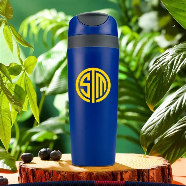 16 oz. Stylish Snap Seal Tumbler Travel Mugs - 16 oz. Stylish Snap Seal Tumbler Travel Mugs - Image 1 of 6