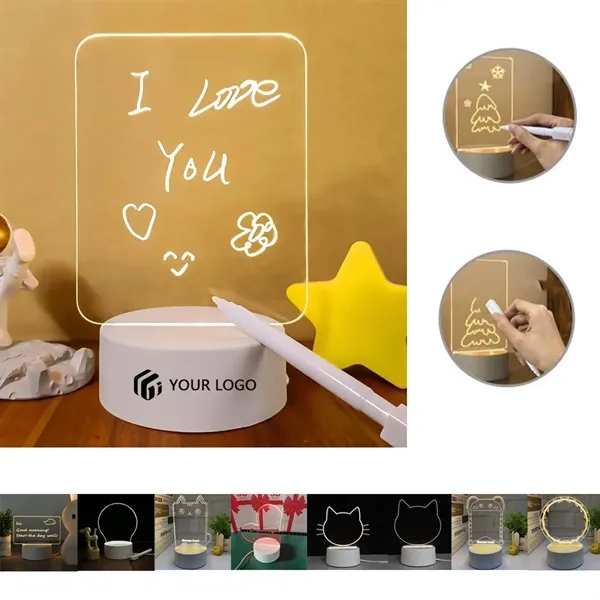 Bedroom Home Office Gifts Light Up Clear Dry Erase Board - Bedroom Home Office Gifts Light Up Clear Dry Erase Board - Image 0 of 4