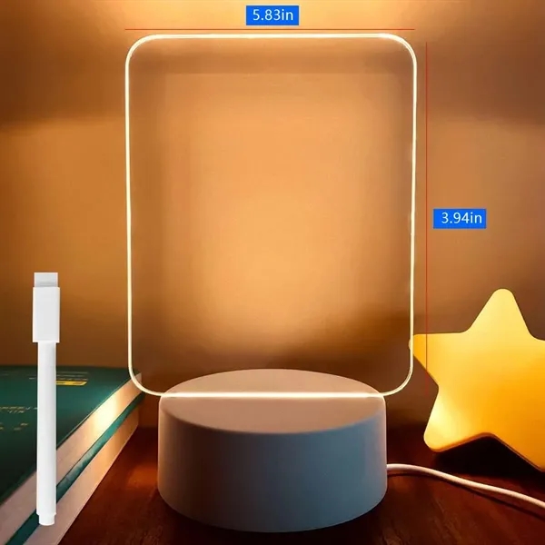 Bedroom Home Office Gifts Light Up Clear Dry Erase Board - Bedroom Home Office Gifts Light Up Clear Dry Erase Board - Image 1 of 4