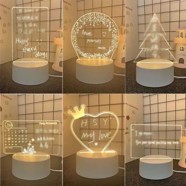 Bedroom Home Office Gifts Light Up Clear Dry Erase Board - Bedroom Home Office Gifts Light Up Clear Dry Erase Board - Image 4 of 4