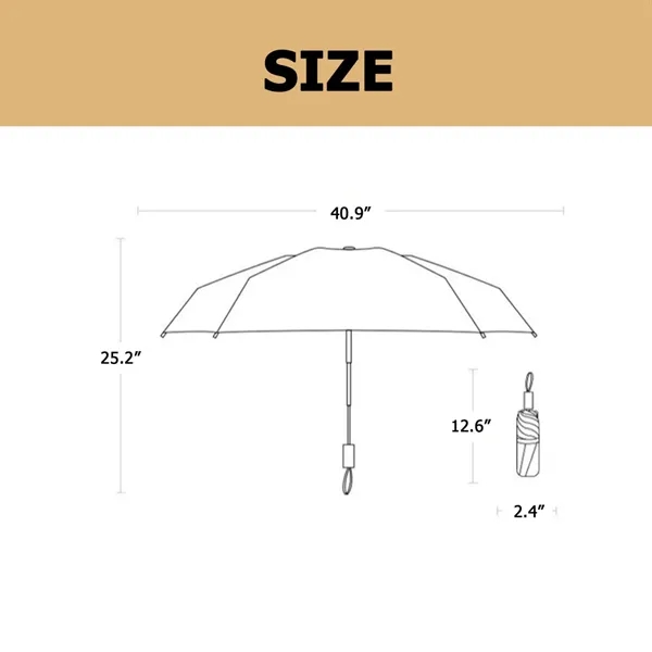 Folding Automatic Business Windproof Umbrella - Folding Automatic Business Windproof Umbrella - Image 1 of 6