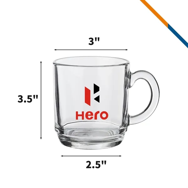 Nadir Colton Glass Coffee Mugs - 10 OZ. - Nadir Colton Glass Coffee Mugs - 10 OZ. - Image 2 of 3