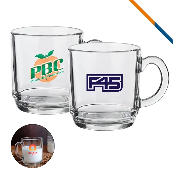 Nadir Colton Glass Coffee Mugs - 10 OZ. - Nadir Colton Glass Coffee Mugs - 10 OZ. - Image 0 of 3