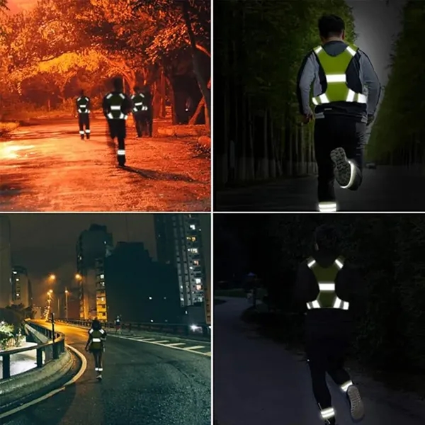 Night Sports Running Cycling Worker Safety Reflective Vest - Night Sports Running Cycling Worker Safety Reflective Vest - Image 3 of 4