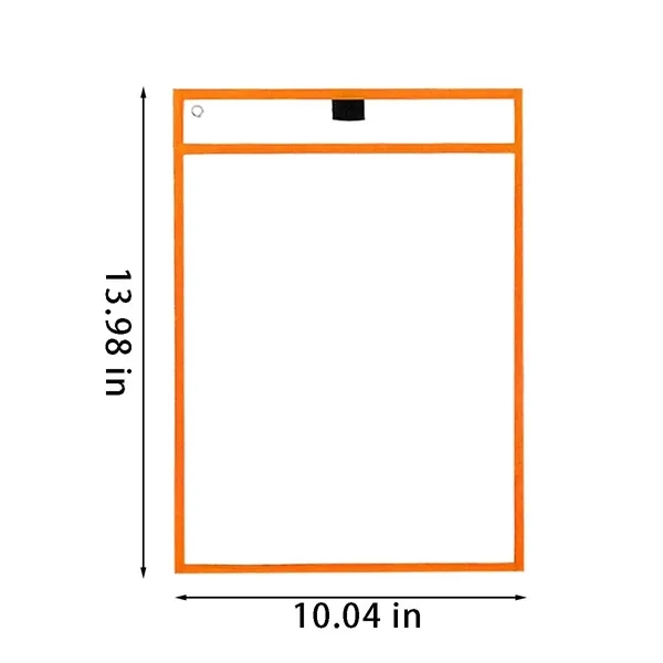 School Supplies Reusable Page Protectors Dry Erase Pockets - School Supplies Reusable Page Protectors Dry Erase Pockets - Image 1 of 4
