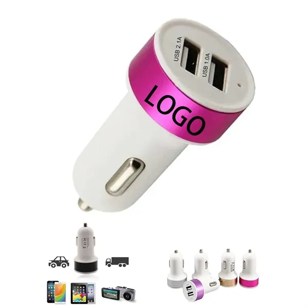 Dual USB Car Charger Adapter - Dual USB Car Charger Adapter - Image 0 of 3