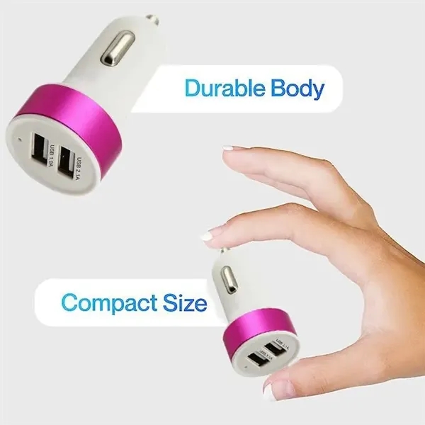 Dual USB Car Charger Adapter - Dual USB Car Charger Adapter - Image 2 of 3