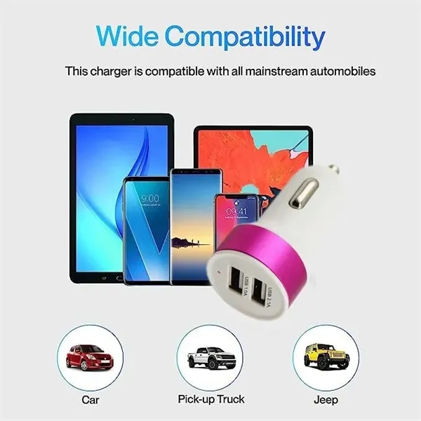 Dual USB Car Charger Adapter - Dual USB Car Charger Adapter - Image 3 of 3