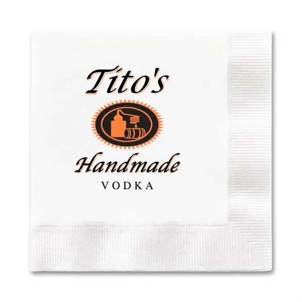 3-Ply White Beverage Napkin - 3-Ply White Beverage Napkin - Image 0 of 2
