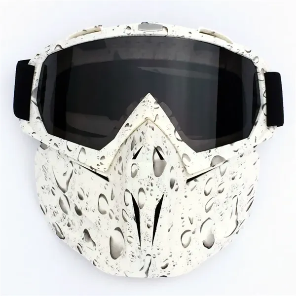 Motorcycle Helmet Riding Goggles Glasses With Face Mask - Motorcycle Helmet Riding Goggles Glasses With Face Mask - Image 2 of 8