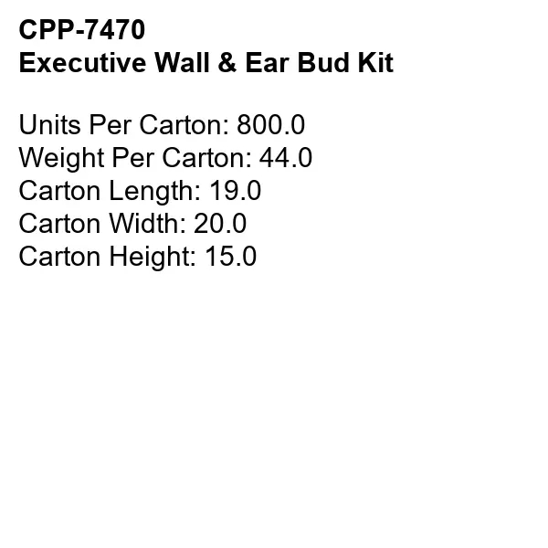Executive Wall & Ear Bud Kit - Executive Wall & Ear Bud Kit - Image 19 of 19