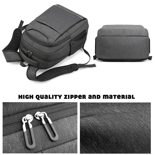 Travel Business Backpack with USB Charging Port - Travel Business Backpack with USB Charging Port - Image 2 of 4
