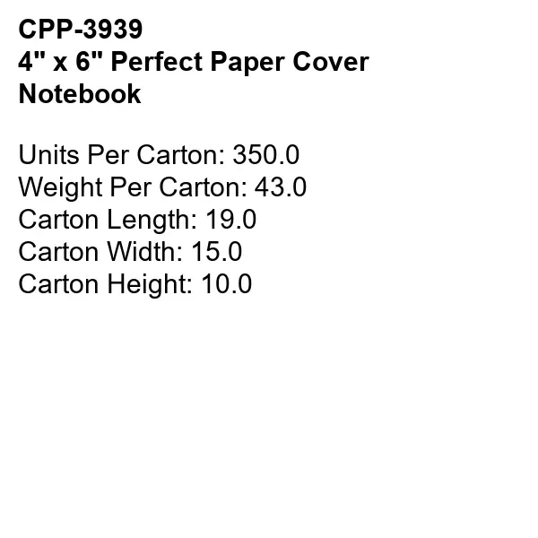4" x 6" Perfect Paper Cover Notebook - 4" x 6" Perfect Paper Cover Notebook - Image 9 of 9