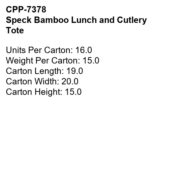 Speck Bamboo Lunch and Cutlery Tote - Speck Bamboo Lunch and Cutlery Tote - Image 13 of 13