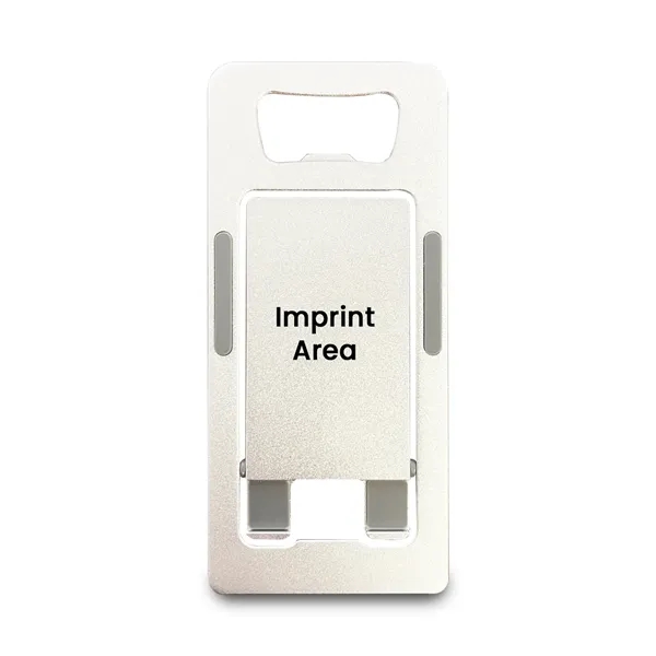 Folding Phone Stand With Bottle Opener - Folding Phone Stand With Bottle Opener - Image 2 of 6