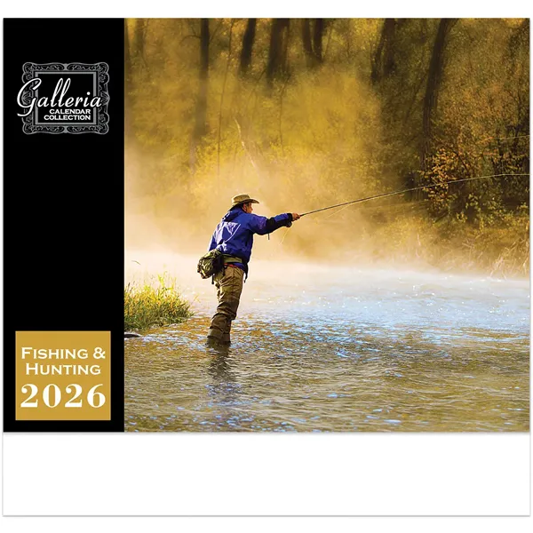 Fishing and Hunting Wall Calendar - Fishing and Hunting Wall Calendar - Image 0 of 15