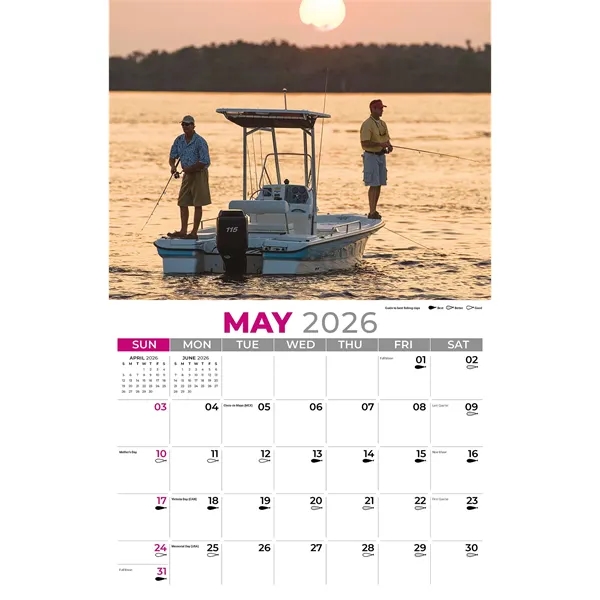 Fishing and Hunting Wall Calendar - Fishing and Hunting Wall Calendar - Image 8 of 15