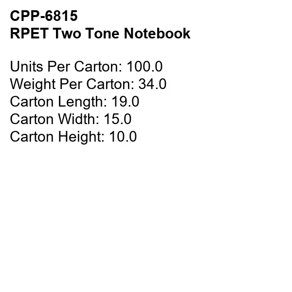 Recycled Two Tone Notebook - Recycled Two Tone Notebook - Image 9 of 9