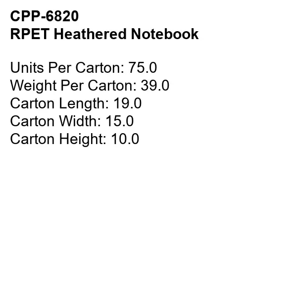 Recycled Heathered Notebook - Recycled Heathered Notebook - Image 12 of 12