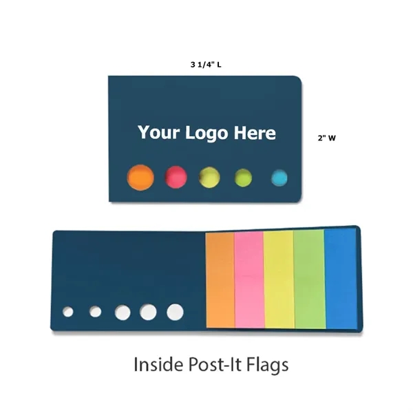 Compact 5-color Eco Sticky Notes & Flag - Compact 5-color Eco Sticky Notes & Flag - Image 0 of 1