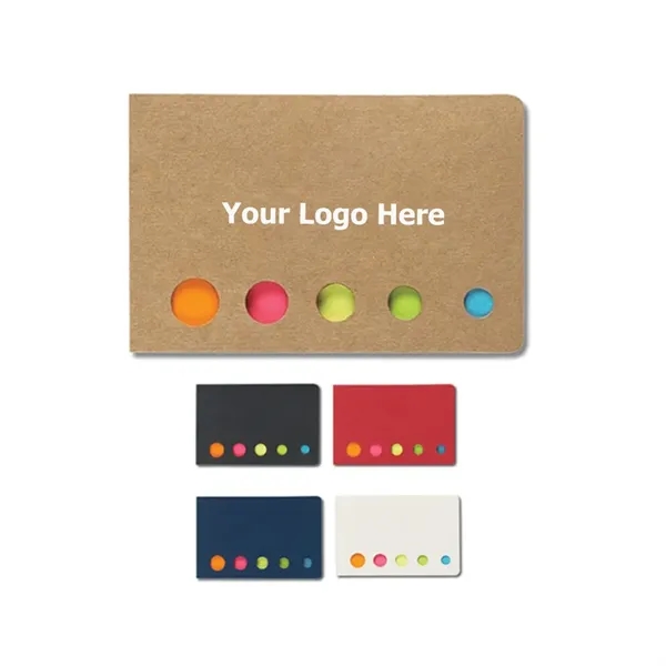 Compact 5-color Eco Sticky Notes & Flag - Compact 5-color Eco Sticky Notes & Flag - Image 1 of 1