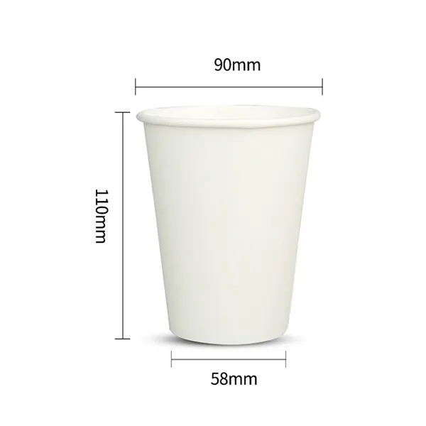 White Paper Hot/Cold Cup With Lid - 12 oz - White Paper Hot/Cold Cup With Lid - 12 oz - Image 1 of 1