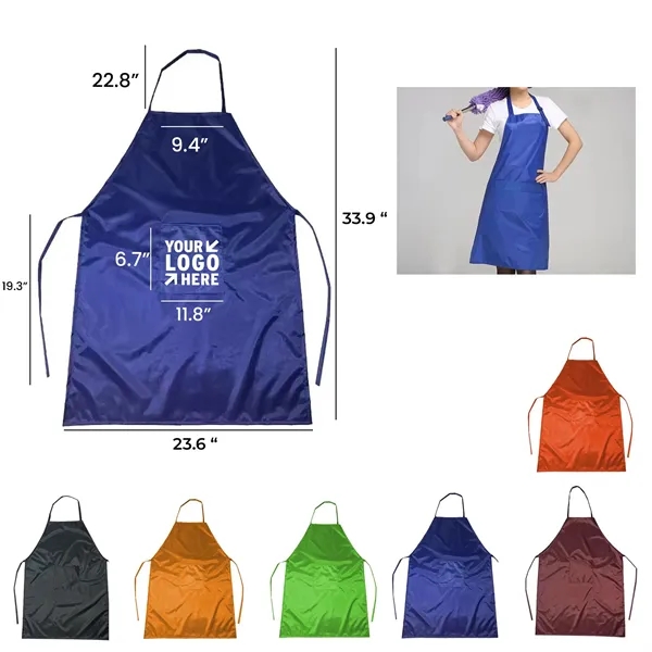 PVC Waterproof Chef Apron w/ Adjustable Neck Strap - PVC Waterproof Chef Apron w/ Adjustable Neck Strap - Image 0 of 6
