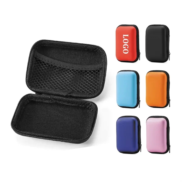Travel Electronics Storage Organizer Case Eva Bag With Zippe - Travel Electronics Storage Organizer Case Eva Bag With Zippe - Image 0 of 9