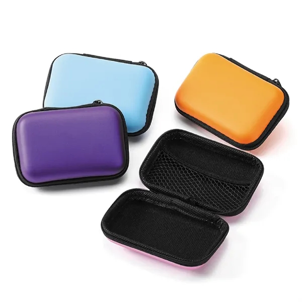 Travel Electronics Storage Organizer Case Eva Bag With Zippe - Travel Electronics Storage Organizer Case Eva Bag With Zippe - Image 8 of 9
