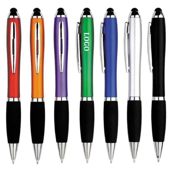 Custom Logo Gift Ball Pens with Soft Rubber - Custom Logo Gift Ball Pens with Soft Rubber - Image 0 of 12
