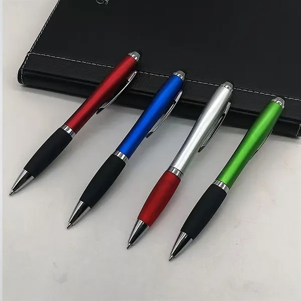 Custom Logo Gift Ball Pens with Soft Rubber - Custom Logo Gift Ball Pens with Soft Rubber - Image 3 of 12