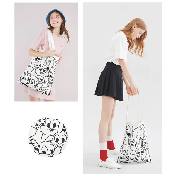 Customizable Large Capacity Creative Tote Canvas Bag - Customizable Large Capacity Creative Tote Canvas Bag - Image 1 of 2