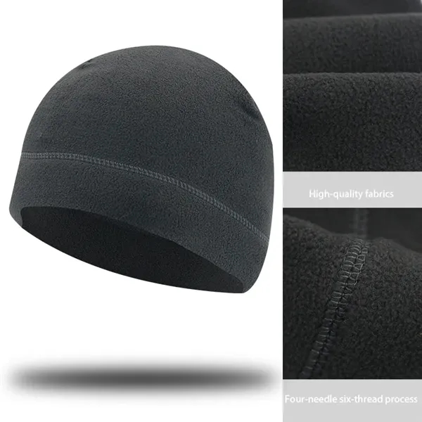 Polar Fleece Sports Warm Hat - Polar Fleece Sports Warm Hat - Image 3 of 3