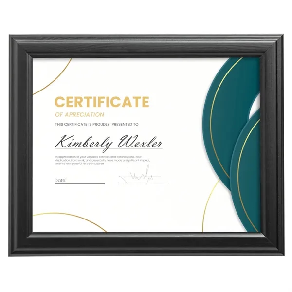 Custom Marylebone Certificate Frame - Black