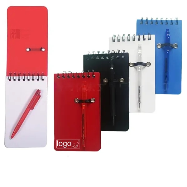 Spiral Notebook with Pen Attached - Spiral Notebook with Pen Attached - Image 0 of 1